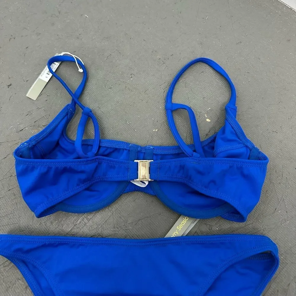 Gooseberry So Chic Bikini Bottom In Royal Blue Size S
